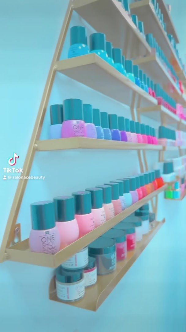 Beauty salon interior with manicure chairs